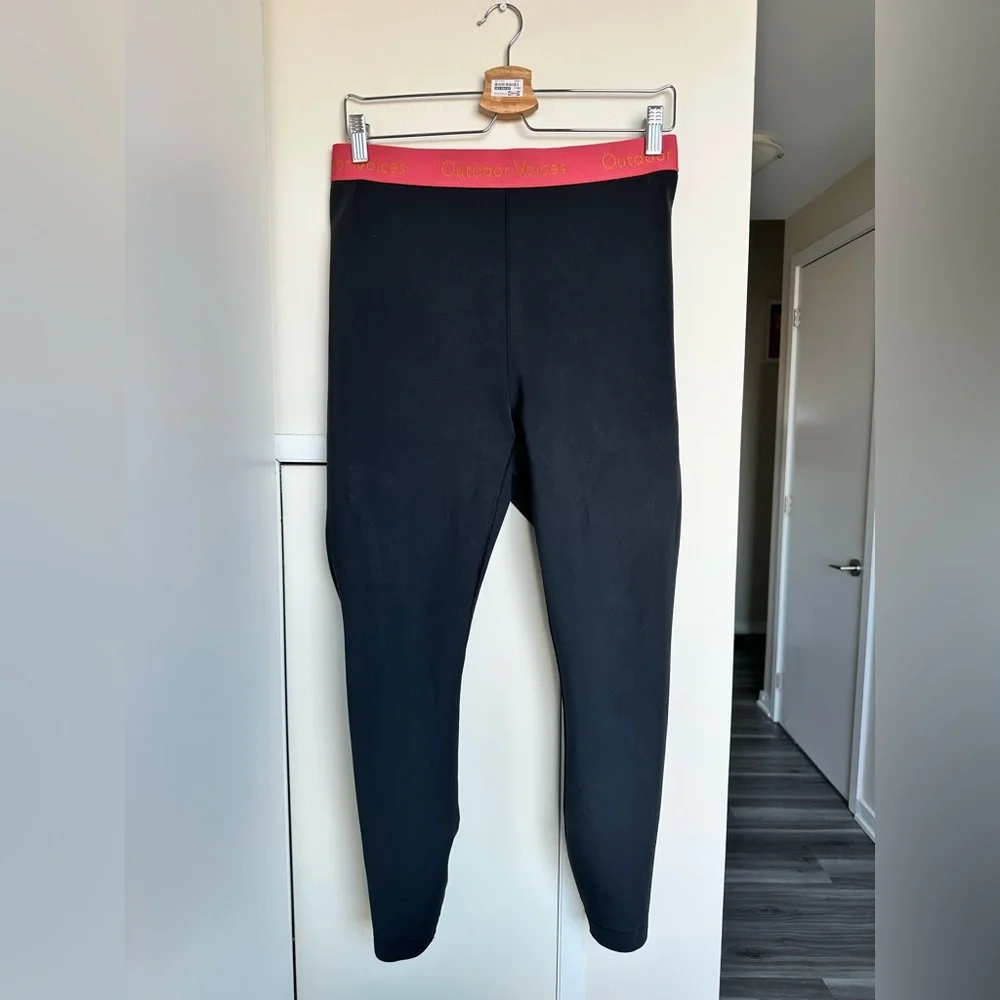 Outdoor Voices Black and Pink Smooth Leggings Size L - Picture 6 of 13